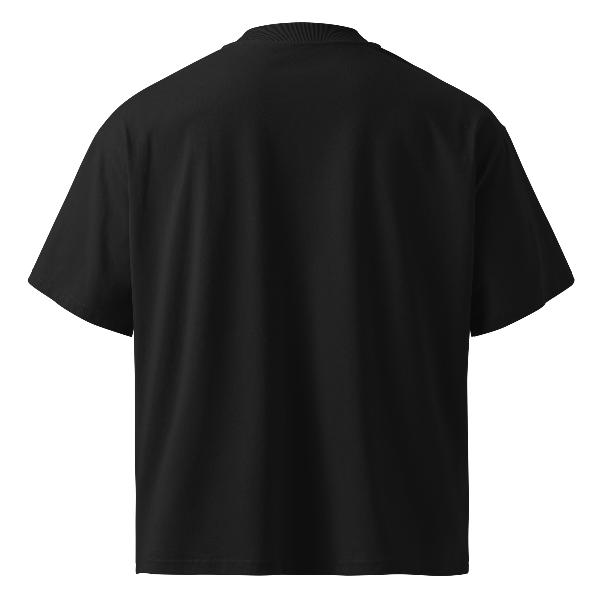Over the heart organic oversized high neck t-shirt - Image 2