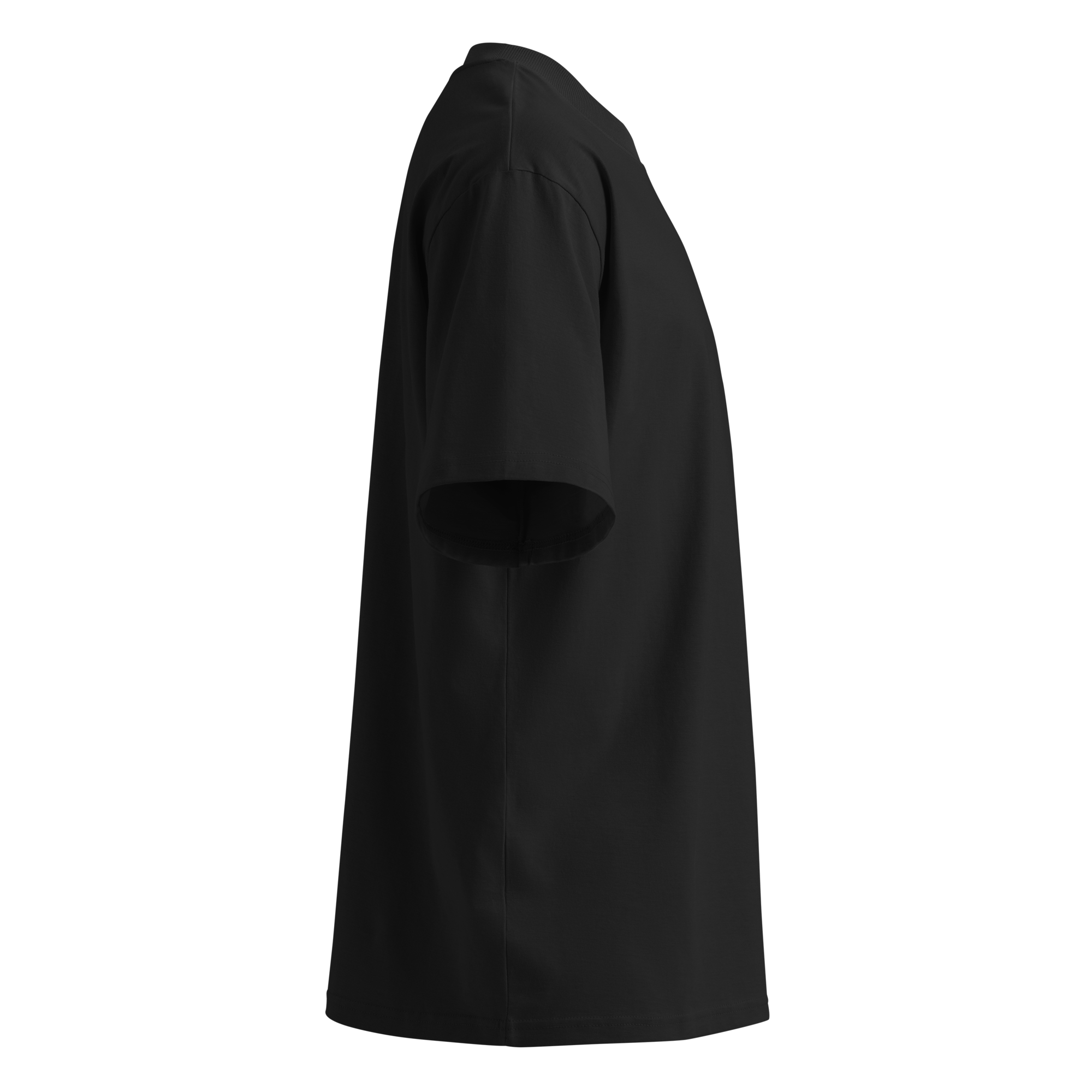 Over the heart organic oversized high neck t-shirt - Image 3